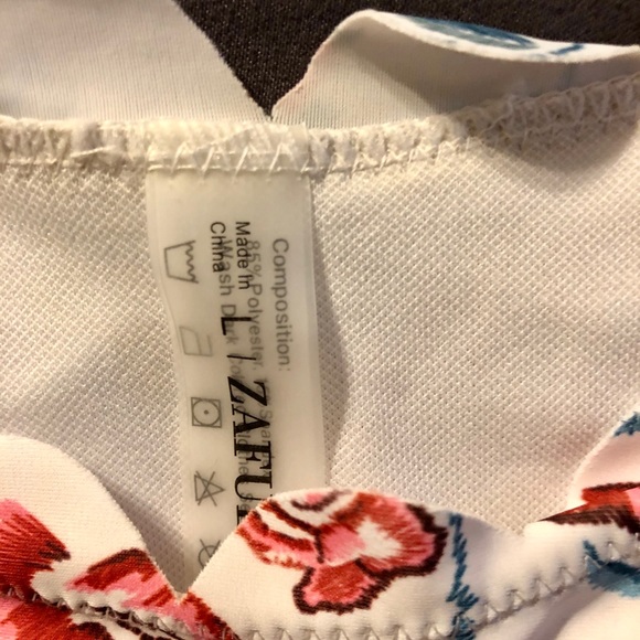 NWT Zaful Floral Scalloped Bikini Sz L - Picture 8 of 8